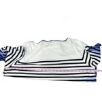 Talbots  Striped Hombre Top Womens 2X Breathable 100% Cotton Stretch 3/4 Sleeve Photo 11