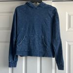 Caution to the Wind 🍊 dark acid wash blue hoodie🍊 Photo 0