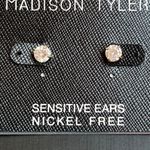 Madison Tyler Gold Cubic Zirconia Stud Earrings Photo 3