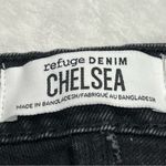 Refuge  Distressed Shorts Raw Hem Black Jean Denim Short Chelsea Size 7 Punk rock Photo 3