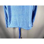 Under Armour Womens HeatGear Hoodie Heather Blue Long Sleeve Top Size M Preppy Photo 6