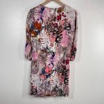 Coster Copenhagen Floral Print Dress Pink Orange Boho Pockets Long Sleeve 38 M Size 8 Photo 2