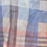 Michael Stars Blue / Orange Bikini Cove Yarn Dye Plaid Button Down Size Small Photo 7