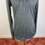 Smartwool  Grey Scoop Neck Wool Long Sleeve Top Photo 3
