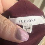 Pleione Women's V-Neck Long Sleeve Blouse Red Size L Casual Top Photo 9