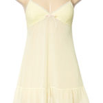 Victoria's Secret Y2K Victoria’s Secret Yellow Lace Chemise Size Medium Photo 0