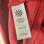 Athleta red linen sleeveless top Photo 8