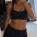 Black Strappy Sports Bra Size XS Photo 0