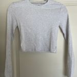 Aritzia TNA Long Sleeve Cropped Ribbed T Shirt Photo 0