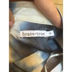 New! BRAVE+TRUE Sampson Long Sleeve Shirt Dress Maxi‎ Sz Small $174 Blue Photo 4