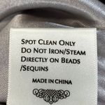 Sue Wong womens Size 8 Dress Nocturne Embellished Formal Gown Party Silver Gray Photo 9