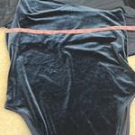 Good American  women’s large navy blue ruffle one shoulder bodysuit‎ Photo 5