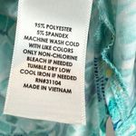 New Direction Curvy Top Women's 2X Aqua Blue Printed Dolman Sleeve Blouse Mature Photo 5