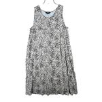 EXPRESS Dalmatian Dot Tank Dress Women M Black White Sleeveless Casual Easy Wear Photo 1