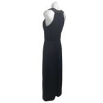 White House | Black Market  Black Beaded Jeweled Sleeveless Maxi Gown Tank Dress 10 Photo 1