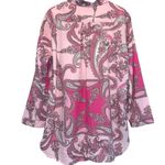 Tizzie Paisley Pink Long Sleeve Tunic Top Cover Photo 1