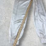 Michelle Mason  Silk Charmeuse‎ Tapered Banded Open Side Slit Trousers Sz 0 Photo 5