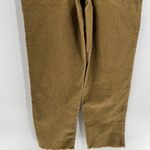 Aerie Werk & Play Brown Corduroy Bib Overalls Size Medium Raw Frayed Hem Casual Photo 7