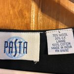 Pasta Wool Blend Embroidered Boho Vintage Vest Metal Buttons Size Lg Photo 2