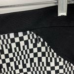 Trina Turk  Size 0 (29x28) Ankle Zip Pants Leggings Black White Check Tapered Photo 2