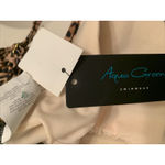 Aqua Green  Women's Twist-Front Swimsuit Leopard Print Size S 4/6 Photo 3