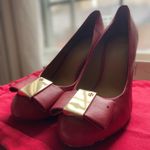 Tory Burch  Red Leather Heels Photo 1
