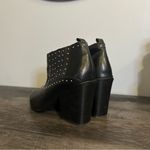 ALDO WOMENS  CASUAL BLACK Western STUDDED BOOTIES SIZE 8 Photo 2
