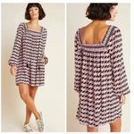 Anthropologie NWT  Maeve Adrienne Geometric Dress Tunic Square Neck Size XSP Photo 1