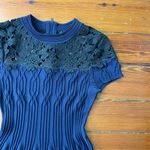 The Kooples Navy & Black Lace Inlay Yoke Fit & Flare Dress - Sz 3 (US Large) ๐งก๐ Photo 10