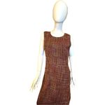 Talbots  Plaid Tweed Sleeveless Dress Jumper Size 12 Petite Photo 12