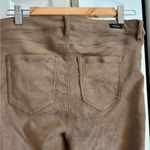 Liverpool Faux Suede Jeans Women’s Size 12 Latte Brown 5 Pocket Skinny Pants Tan Photo 6