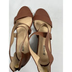 Womans Just Fab Eden Strappy Open Toe Wedge Sandals 10 Brown Photo 5
