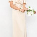 Show Me Your Mumu Rome Twist Gown Champagne Luxe Satin M Photo 1