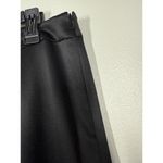 Misook  Straight-Leg Satin Pants Black Size Small New Shiny Flowy Size Zip Photo 1