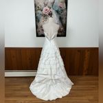 Stunning Casablanca Tiered Brushed Satin Wedding Gown! White Size 6 Photo 7