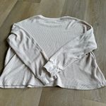 Sundry  Evereve Loved Cream Waffle Knit Thermal Top Photo 5