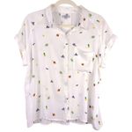 Rails  Whimsy Print Short Sleeve Button Down Shirt Pineapple Coconut Sz Small Photo 0