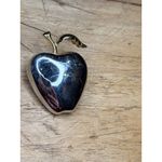 Liz Claiborne LC Silver & Gold Tone Apple Shaped Pin Brooch With Box Photo 2