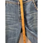 Liuces Jeans Womens Size 18 Slim Fit Rhinestones Embellish Rise Western Cowgirl Blue Photo 5