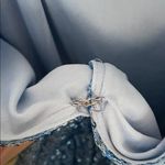 Princess Polly  Blue Sequin Long Sleeve Dress Photo 4