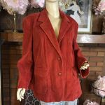 VINTAGE CIRCA 1970'S CHANGING SCENE RUST ORANGE CORDUROY BLAZER (XL) Photo 0