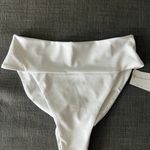 White High Waisted Bikini Bottoms Photo 2