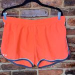 Under Armour Neon Coral Orange Activewear Athletic Shorts Women's Size XL Photo 0