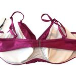 Calvin Klein Bikini Top Twist-Front Underwire Removable Cups Pink XXL Photo 3