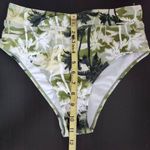 Green Tropical Print Bikini with High Waist Bottoms NWOT Size Medium Photo 8