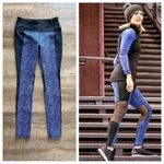 Calia by Carrie Calia Carried Underwood Leggings Blue Black Jacquard Mesh Workout Gym Photo 5