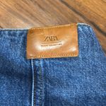 ZARA  High Rise Slouchy Panel Ankle Cropped Denim Jeans - Size 00 Photo 4