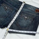 EXPRESS X2 Quality Denim Stella Jeweled Sparkly Beaded Jean Shorts 6 Moto Bling Photo 8