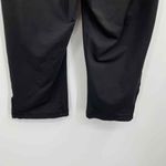 Adidas Athletic Capri Pants Womens 8 Black Polyester Blue Trim Mesh Panel Photo 8