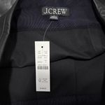 J.Crew  Black Faux Leather Mini Skirt with Gold Buttons Photo 1